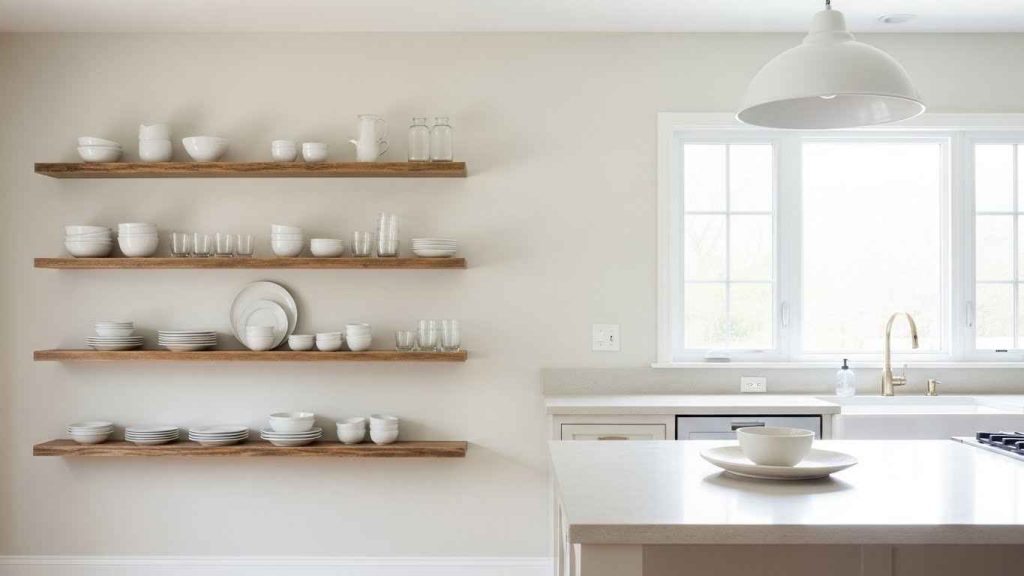 Use Open Shelving Strategically