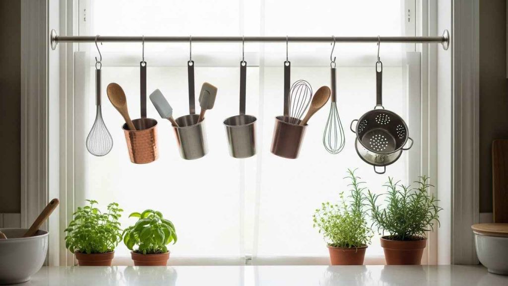Use S-Hooks on a Curtain Rod