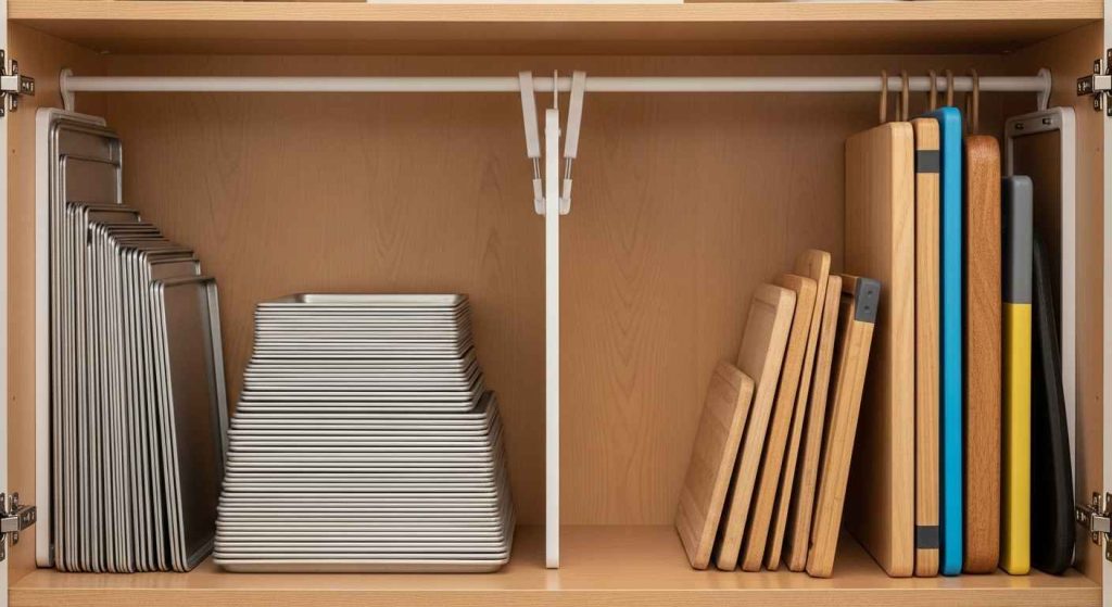 Use Tension Rods for Utensils