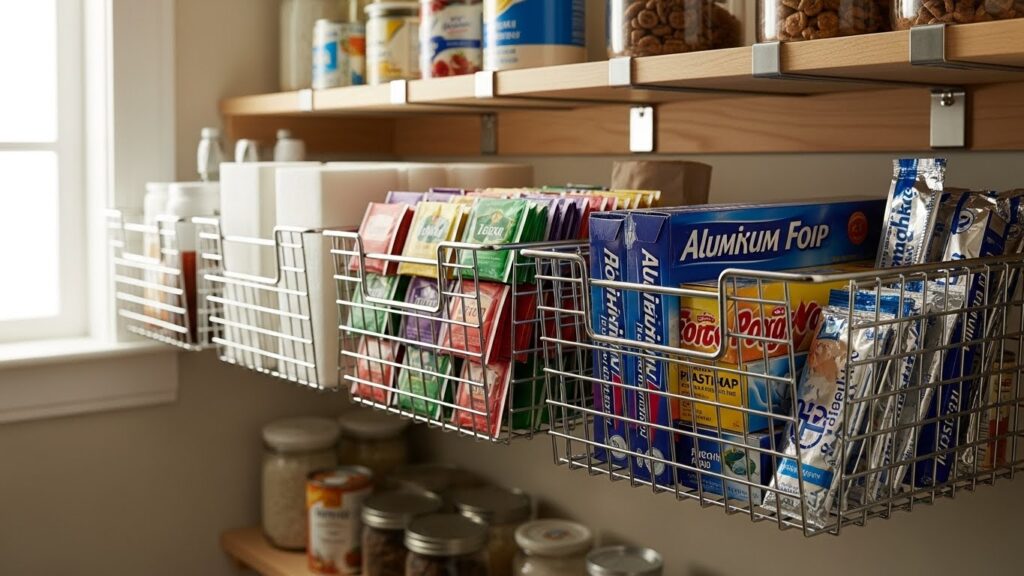 Use Under-Shelf Baskets