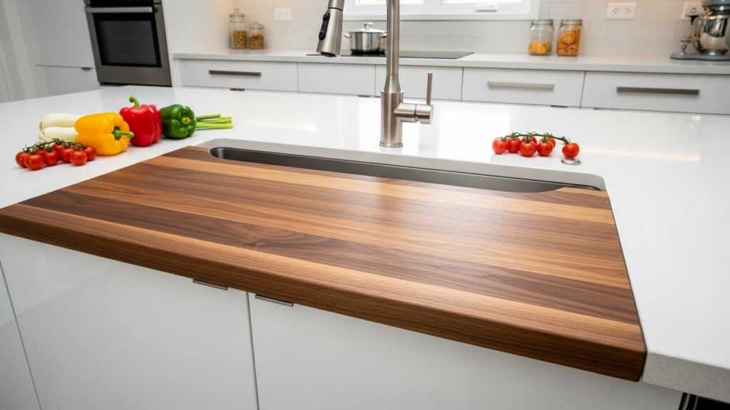 Use a Cutting Board over the Sink