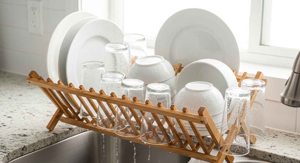 Use a Over-the-Sink Drying Rack