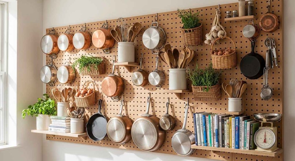 Use a Pegboard for Custom Wall Organization