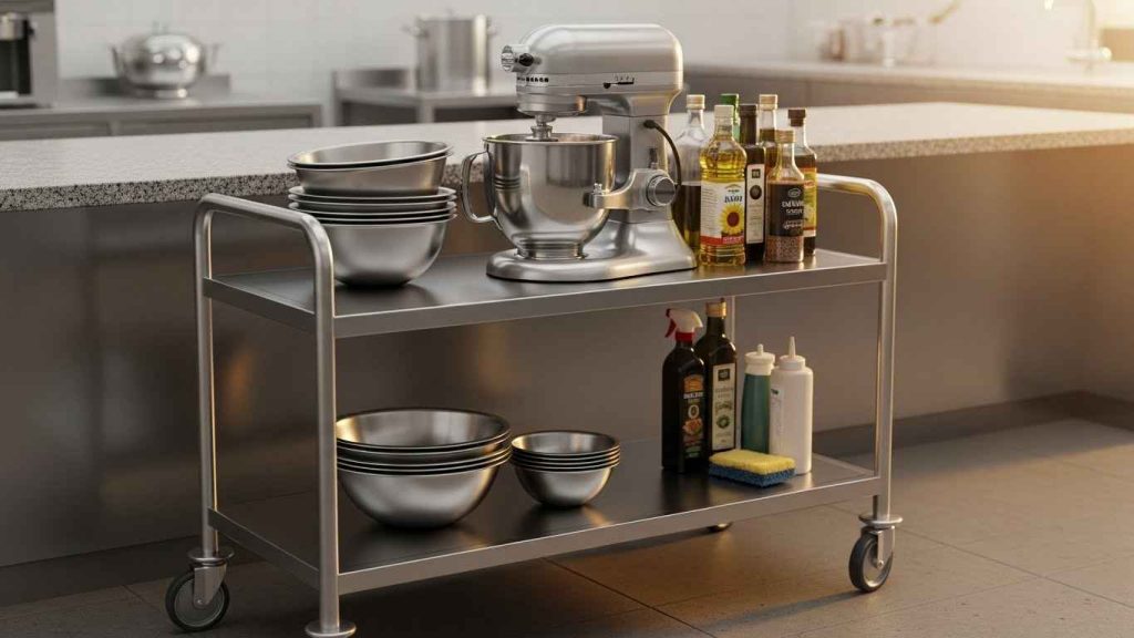 Use a Rolling Cart for Flexibility