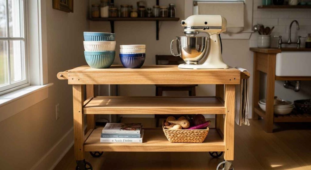 Use a Rolling Kitchen Cart