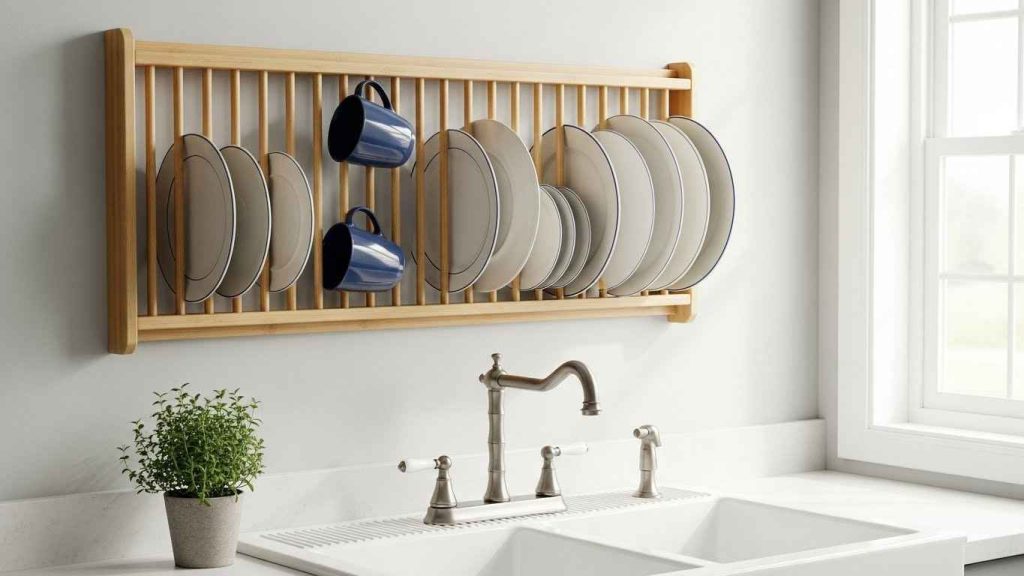Use a Wall-Mounted Drying Rack