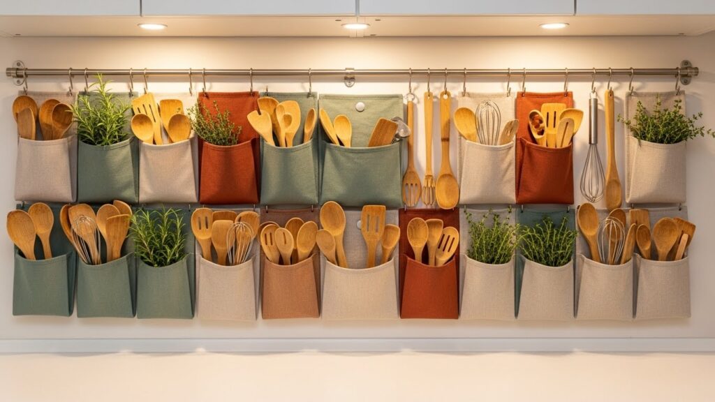 Utensil Pocket Hanging Rails