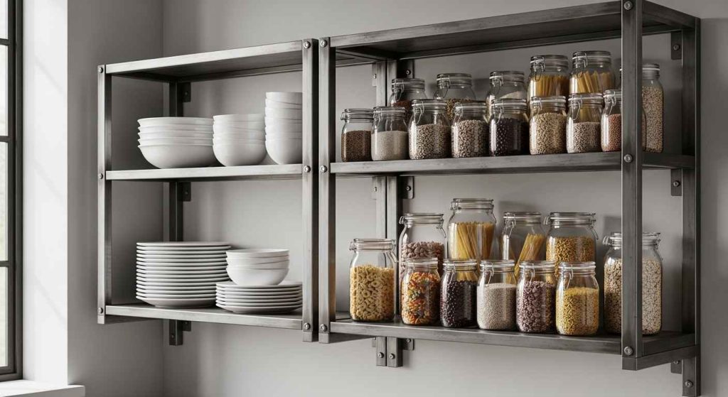 Utilitarian Open Shelving