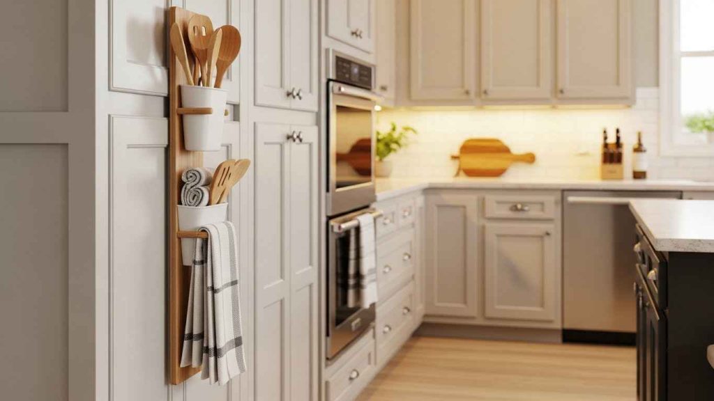 Utilize the End Panels for Storage