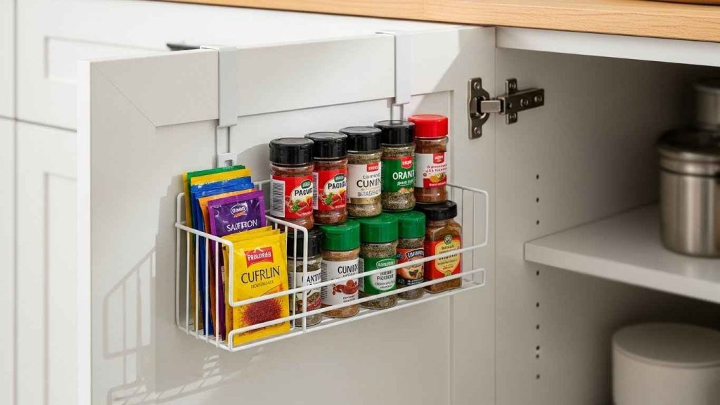 Utilize the Inside of Cabinet Doors