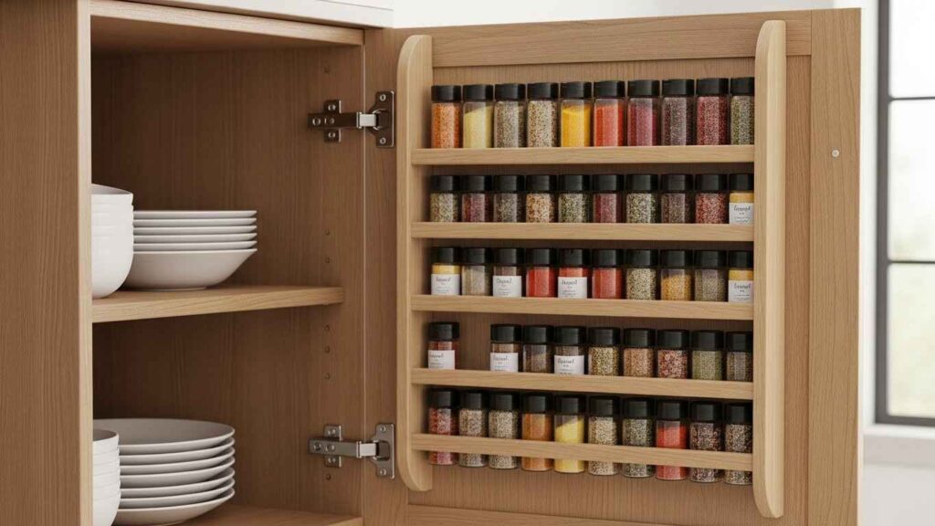 Utilize the Inside of Cabinet Doors