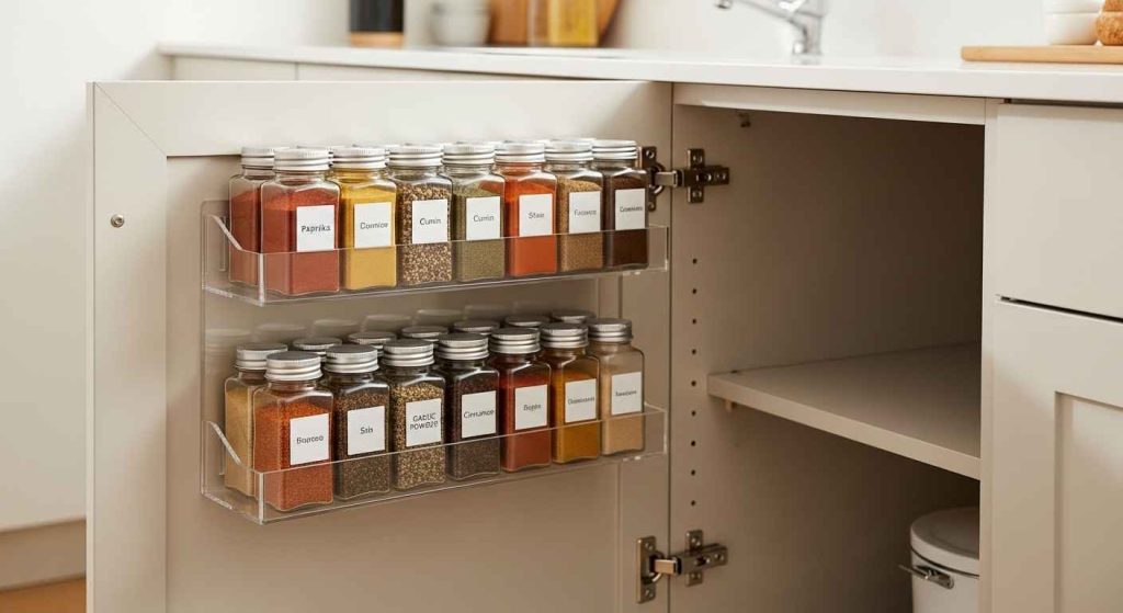 Utilize the Inside of Cabinet Doors