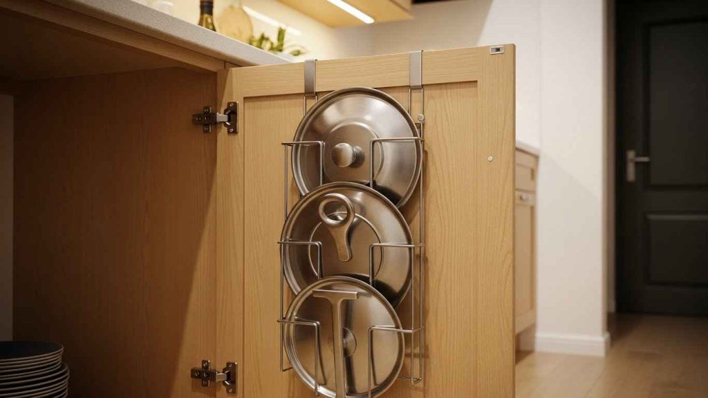 Vertical Pan Lid Organizer