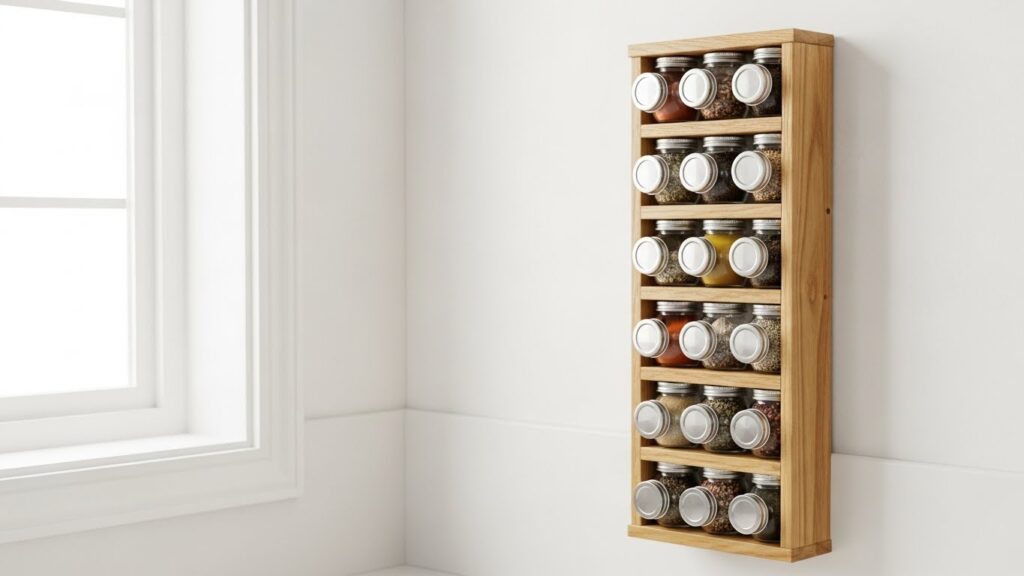 Vertical Spice Rack Wall