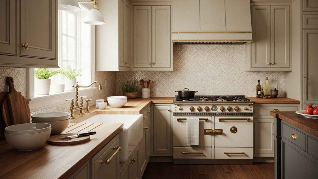 Vintage Crackle Glaze Herringbone