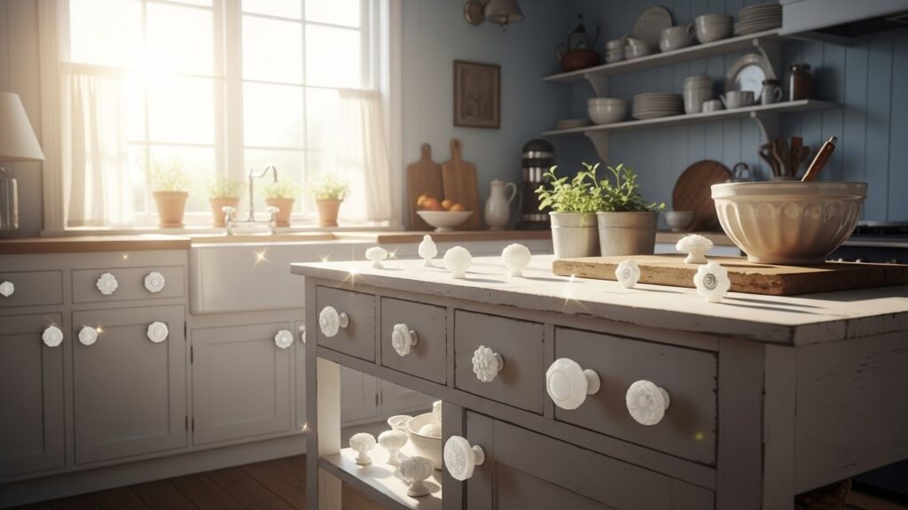 Vintage Glass Knob Charm