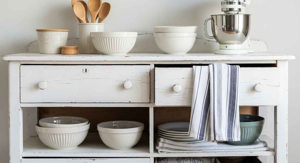 Vintage White Dressers Repurposed
