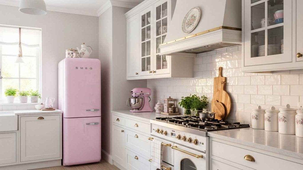 Vintage White and Pastel Mix