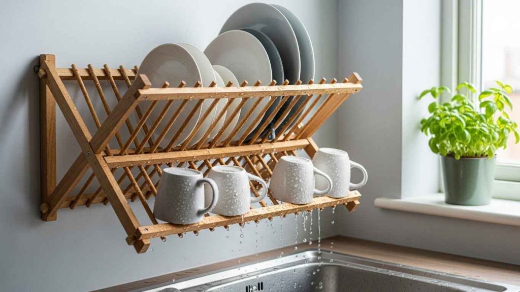 Wall-Mounted Drying Rack