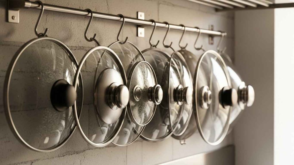 Wall-Mounted Pot Lid Display