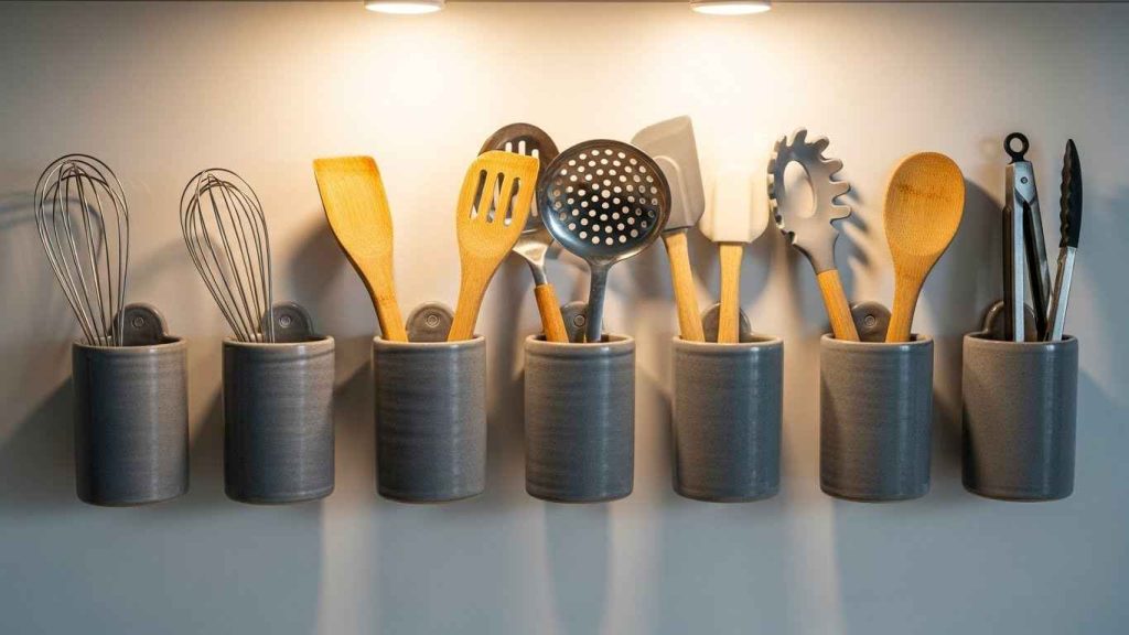 Wall-Mounted Utensil Holders