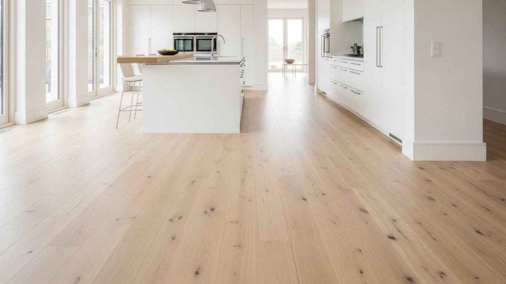 Warmth Underfoot with Light Wood Flooring