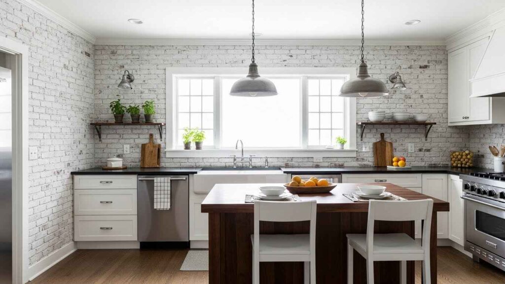 White Brick Wall Texture