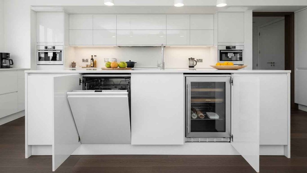 White Built-In Appliance Panels
