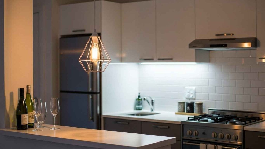White Cage Pendants for an Urban Look