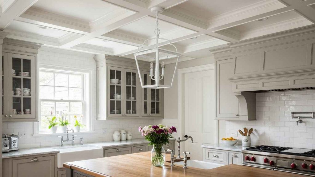 White Lantern Pendants for Classic Elegance