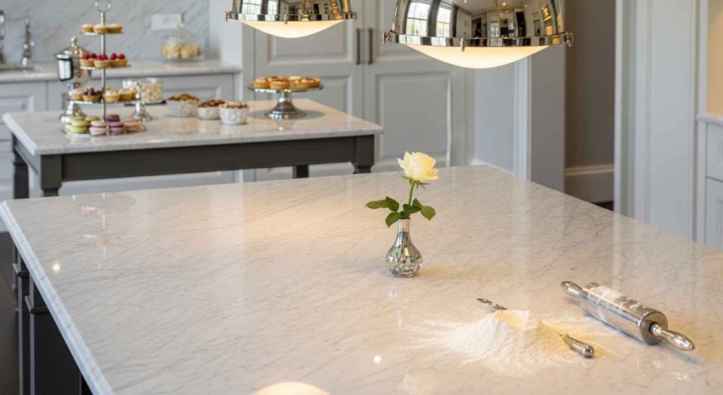 White Marble Countertops & Furniture