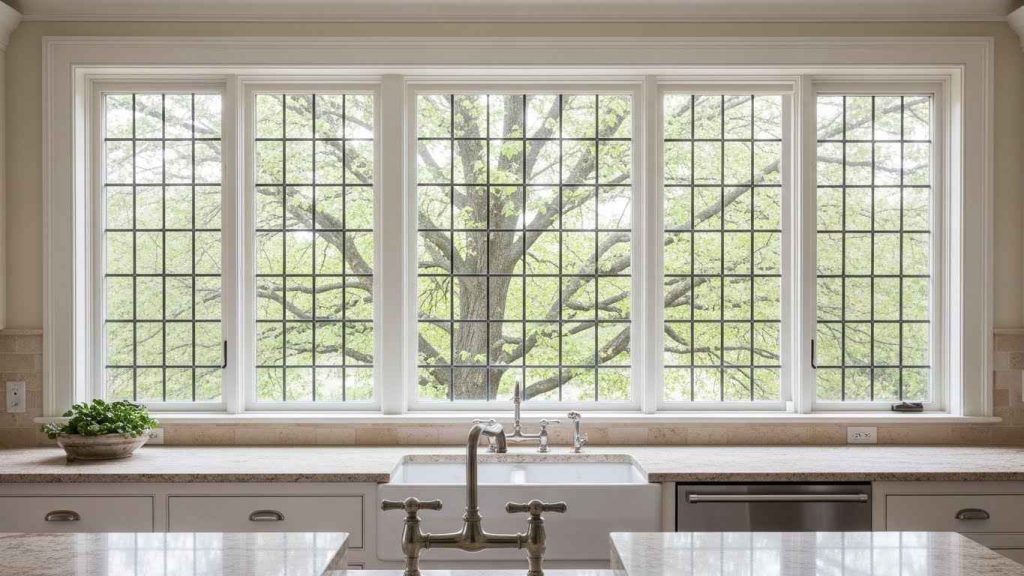 White Mullions for a Grid Pattern