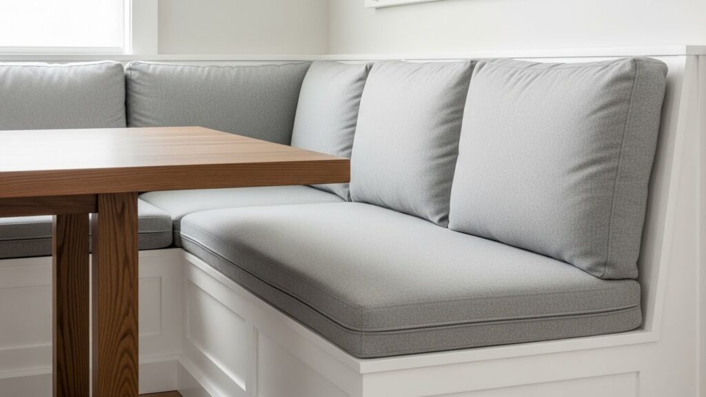 White Nook with Built-In Banquette