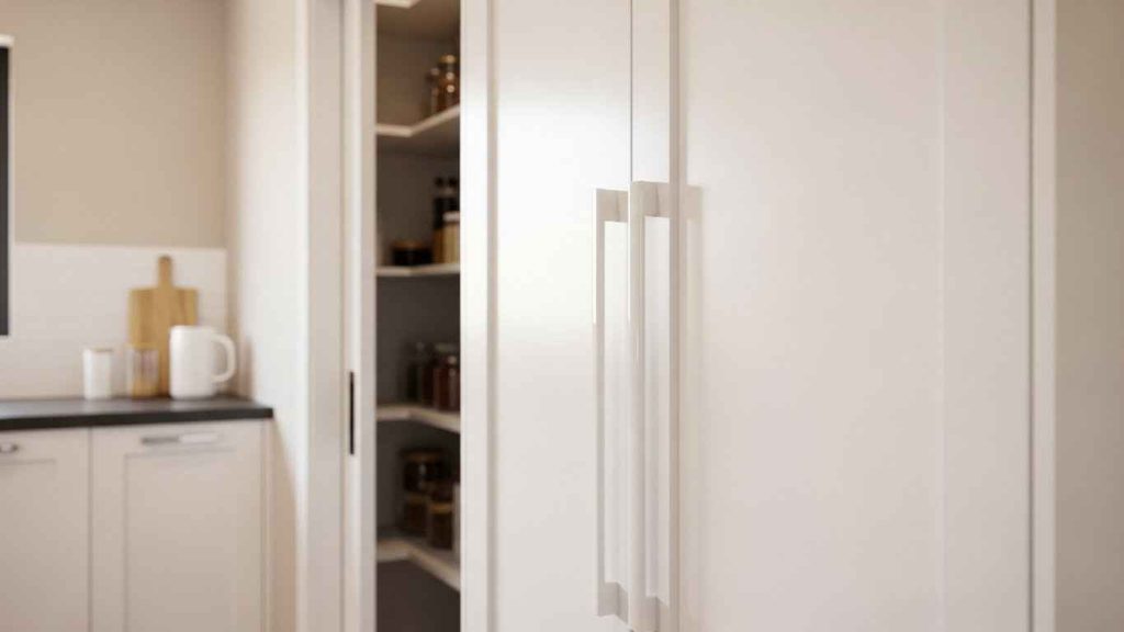 White Pantry Pull Handles