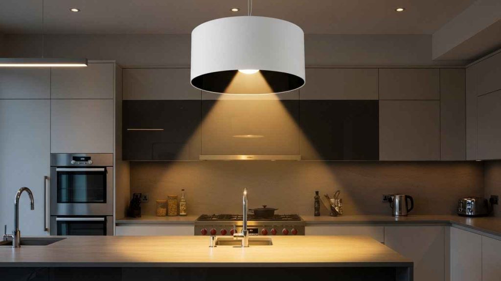 White Pendants with Surprising Black Interiors