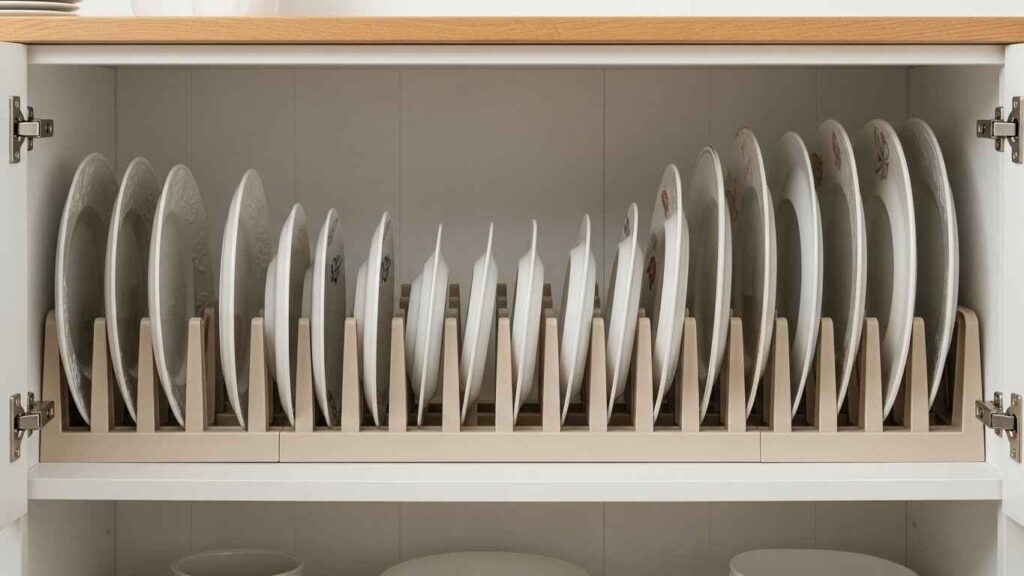 White Plate Racks and Stackers