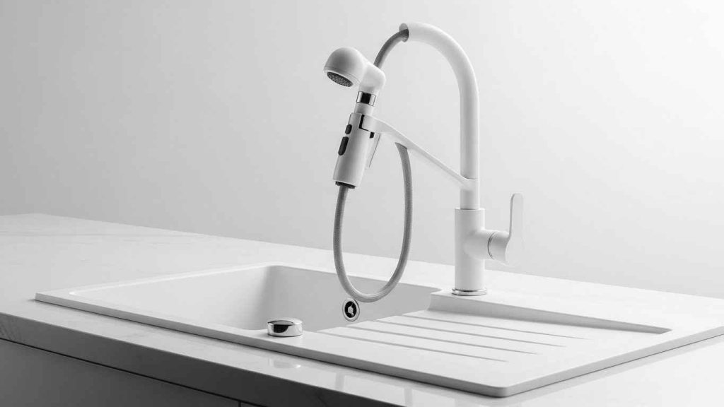 White Pull-Out Faucet Choices