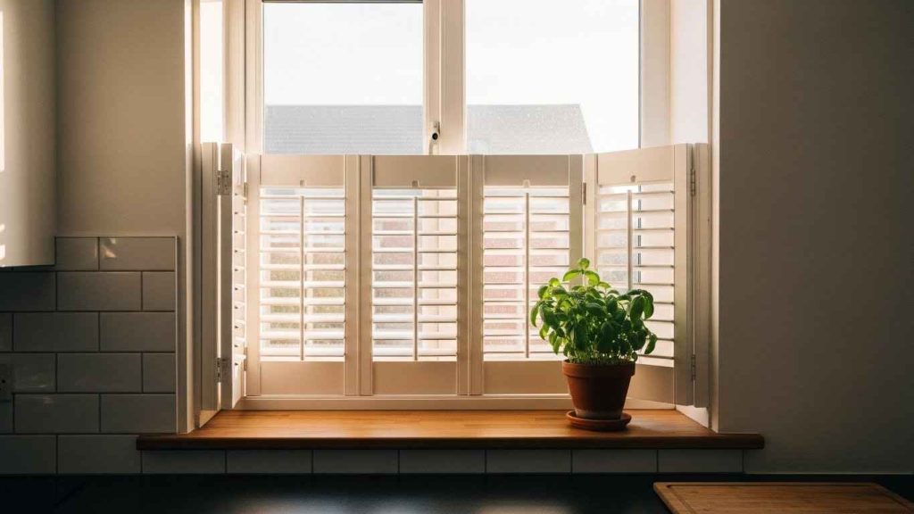 White Shutters for Timeless Texture
