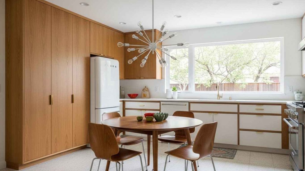 White Sputnik Pendants for a Retro Vibe