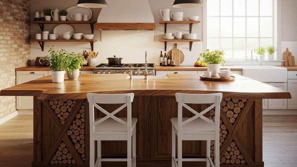 White Stools with Crossback Details