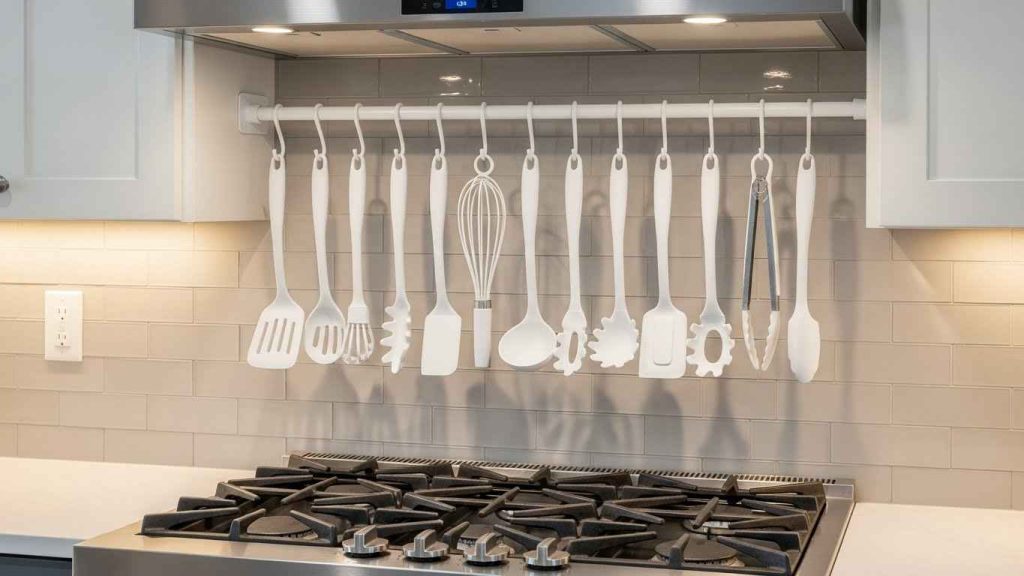 White Utensil Bar Essentials