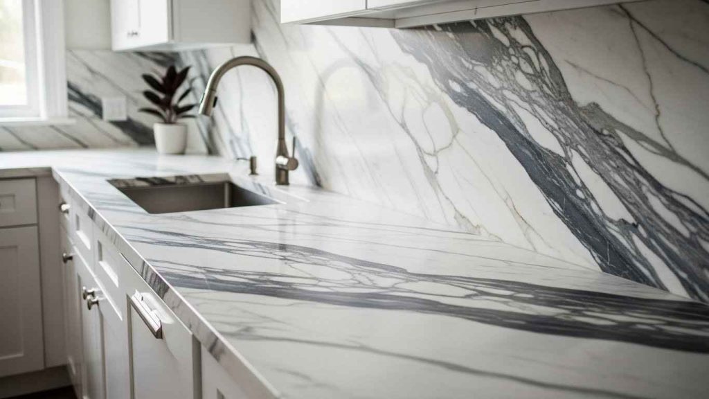 White and Natural Stone Tops