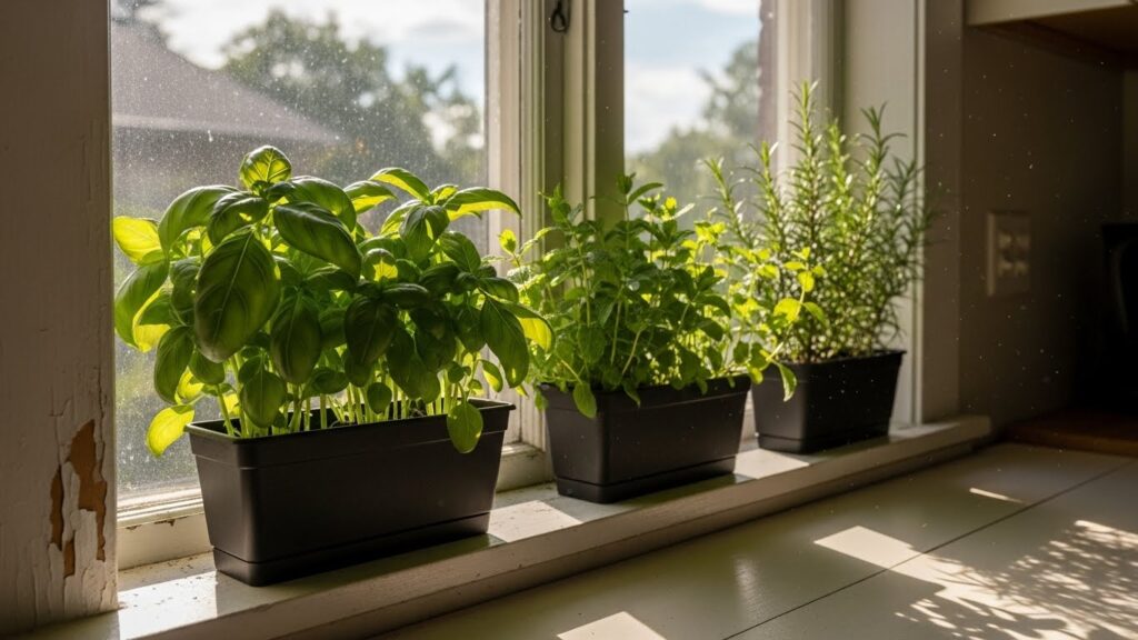 Window Sill Herb Gardens