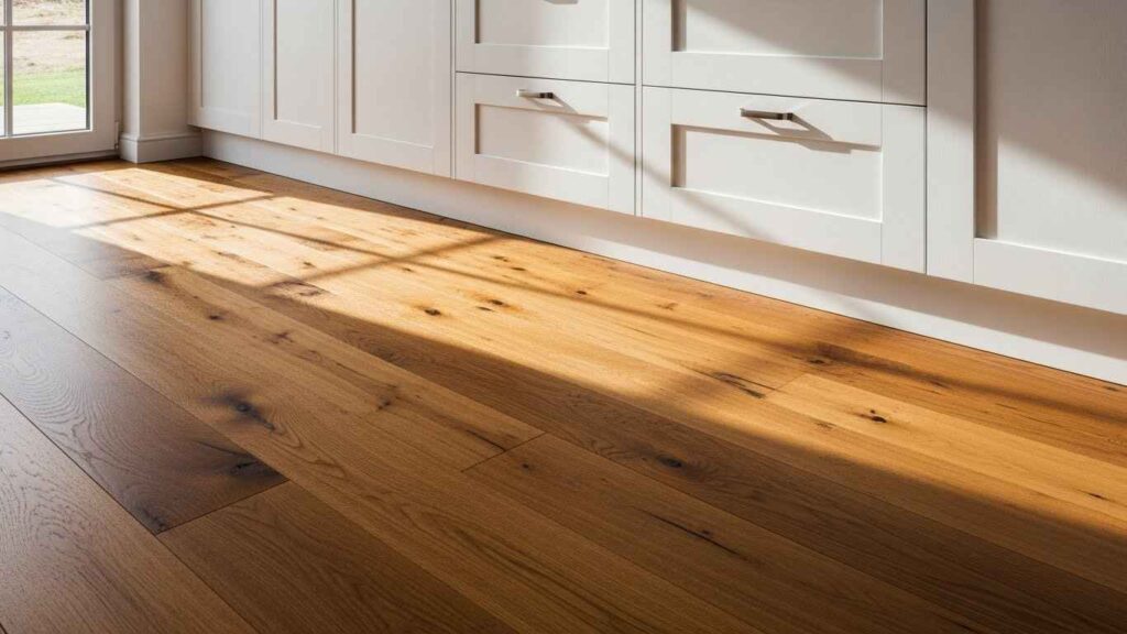 Wooden Flooring for Warm Contrast