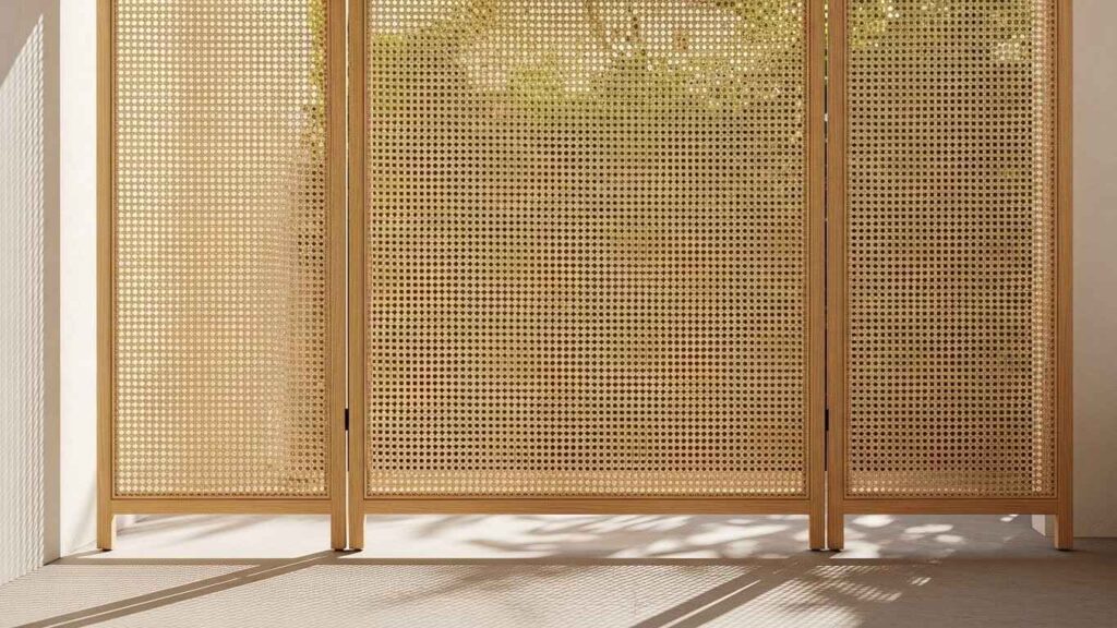Woven Cane or Rattan Screens