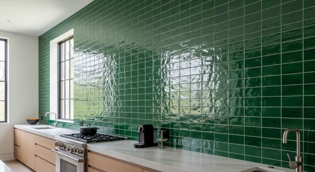 Zellige Tile to the Ceiling