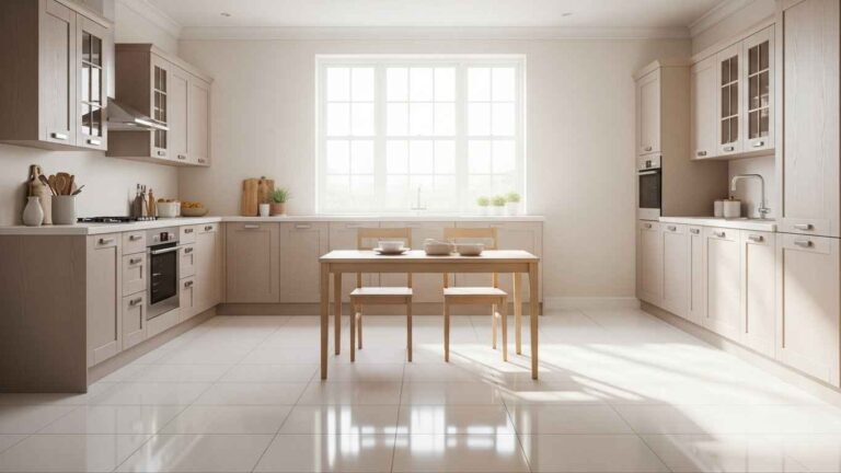 22 Durable White Tile Floor Ideas That Brighten Rooms
