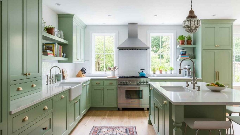 A Colorful & Courageous Cabinet Makeover