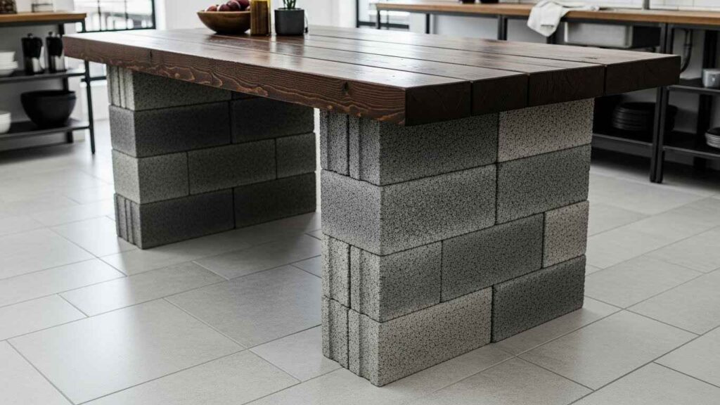Cinder Block and Wood DIY