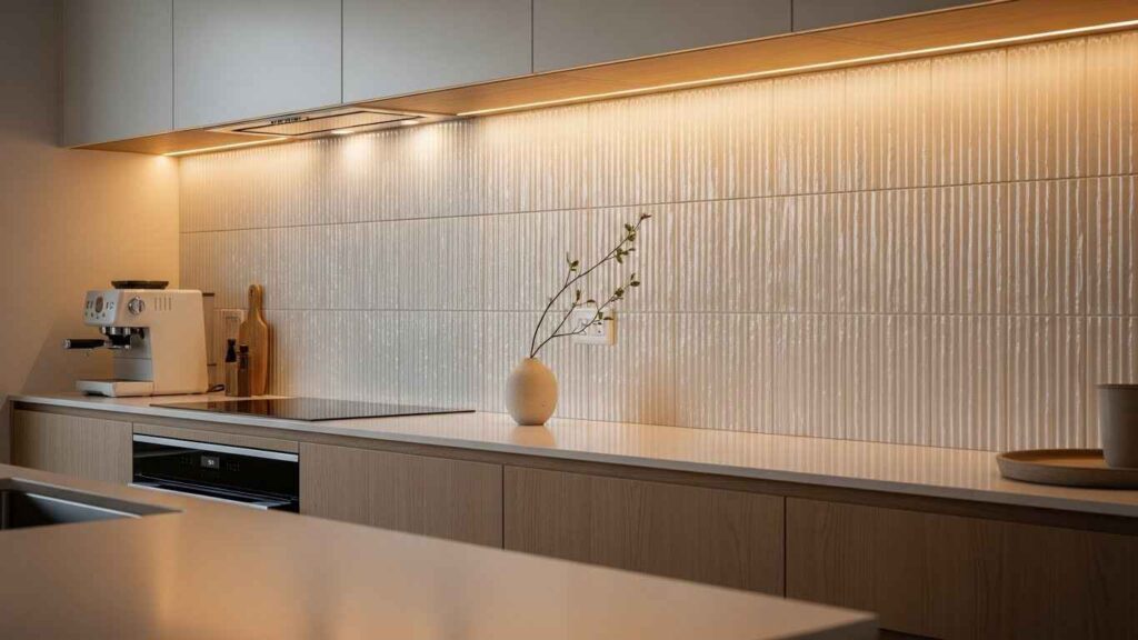 Fluted Tile Vertical Lines